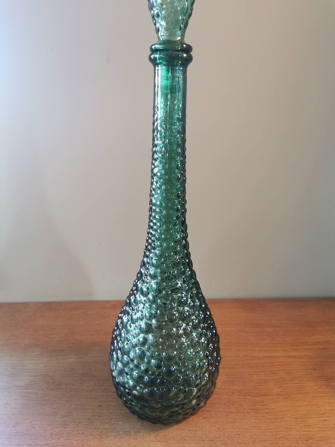 Large vintage bubble carafe