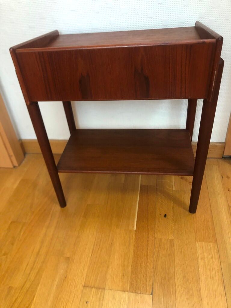 Teak bedside table Denmark 1950 soborg mobler n°148