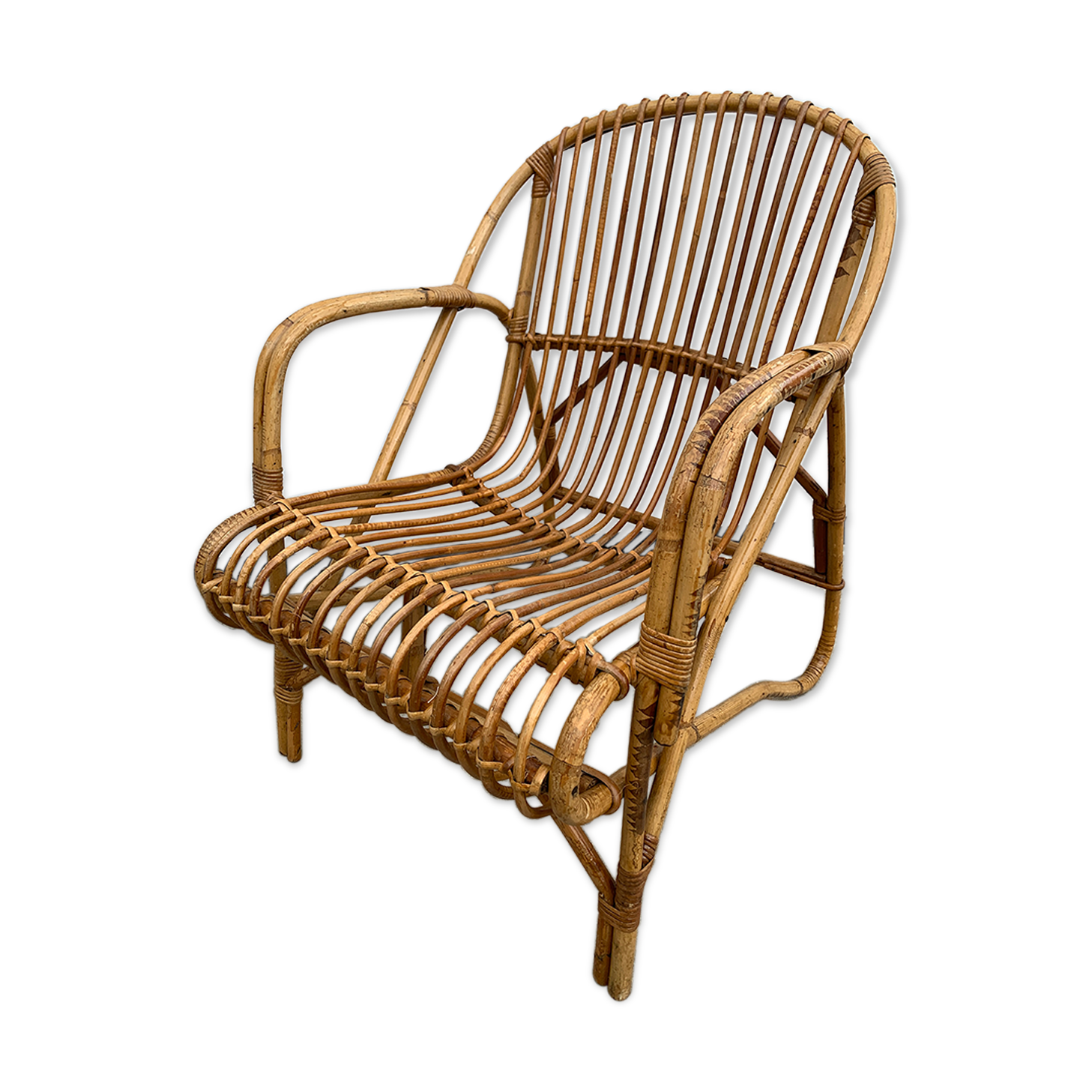 Fauteuil en rotin, 1960