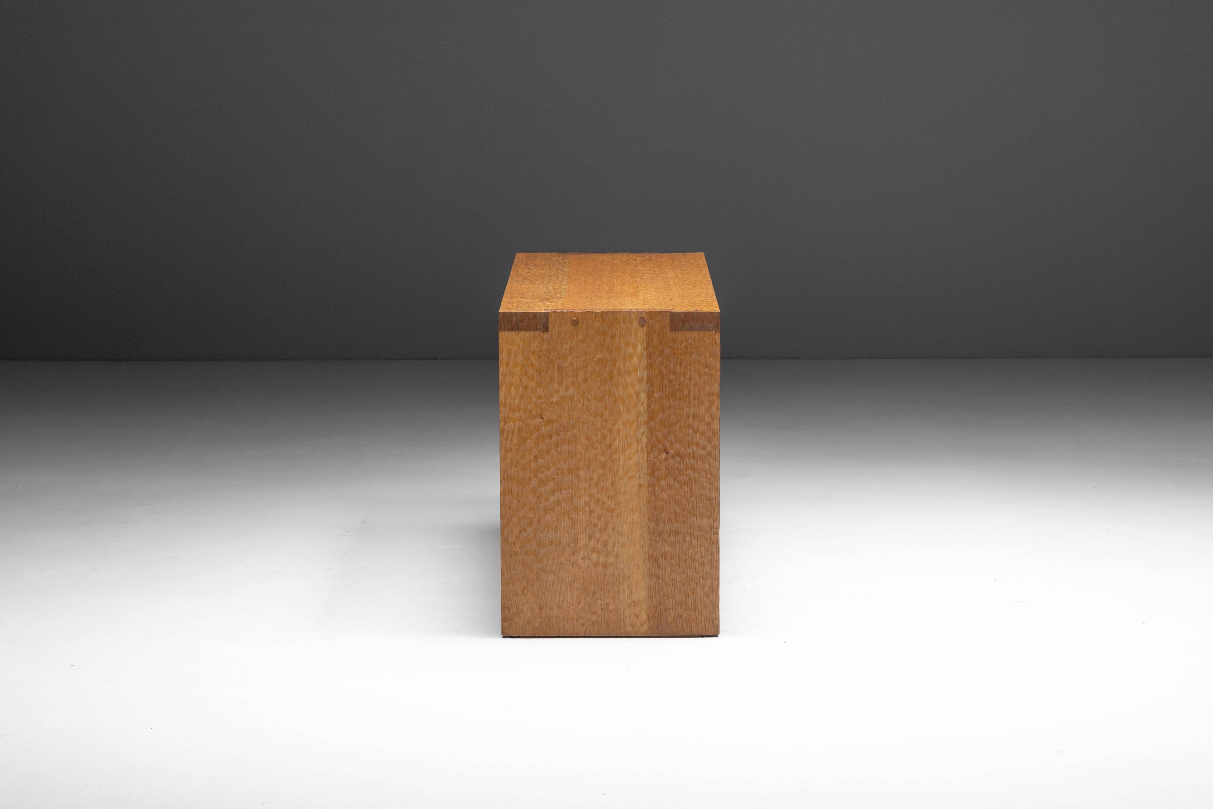 Hand-carved oak console table, France, early 21st century