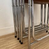 Vintage chrome folding chairs