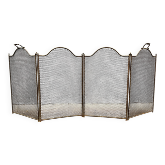 Ancien pare feu de cheminée XIXème siècle, pare étincelles Napoléon III