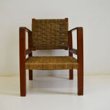 Mountain armchair, wood and ropes 1950