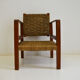 Fauteuil des montagnes bois et cordes 1950