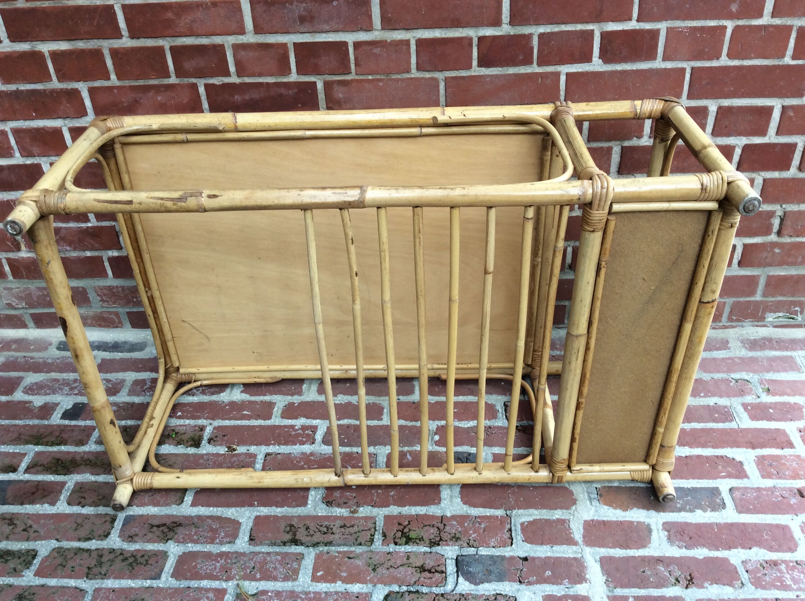 Vintage rattan coffee table