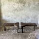 Banc ou table basse modulaire en 2 parties L:2m l:60 H:46