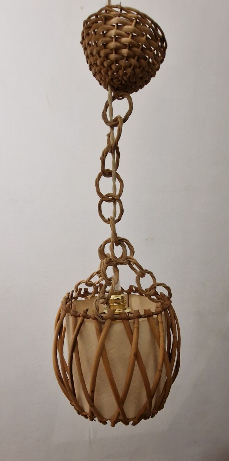 Rattan suspension by Louis Sognot