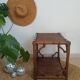 Vintage rattan side table