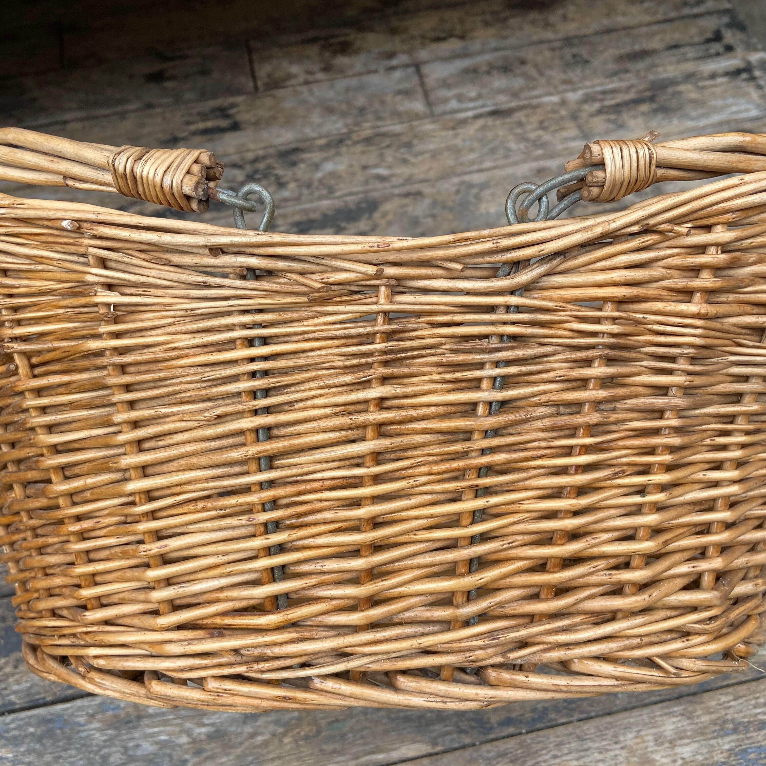 Panier en osier-Années 60