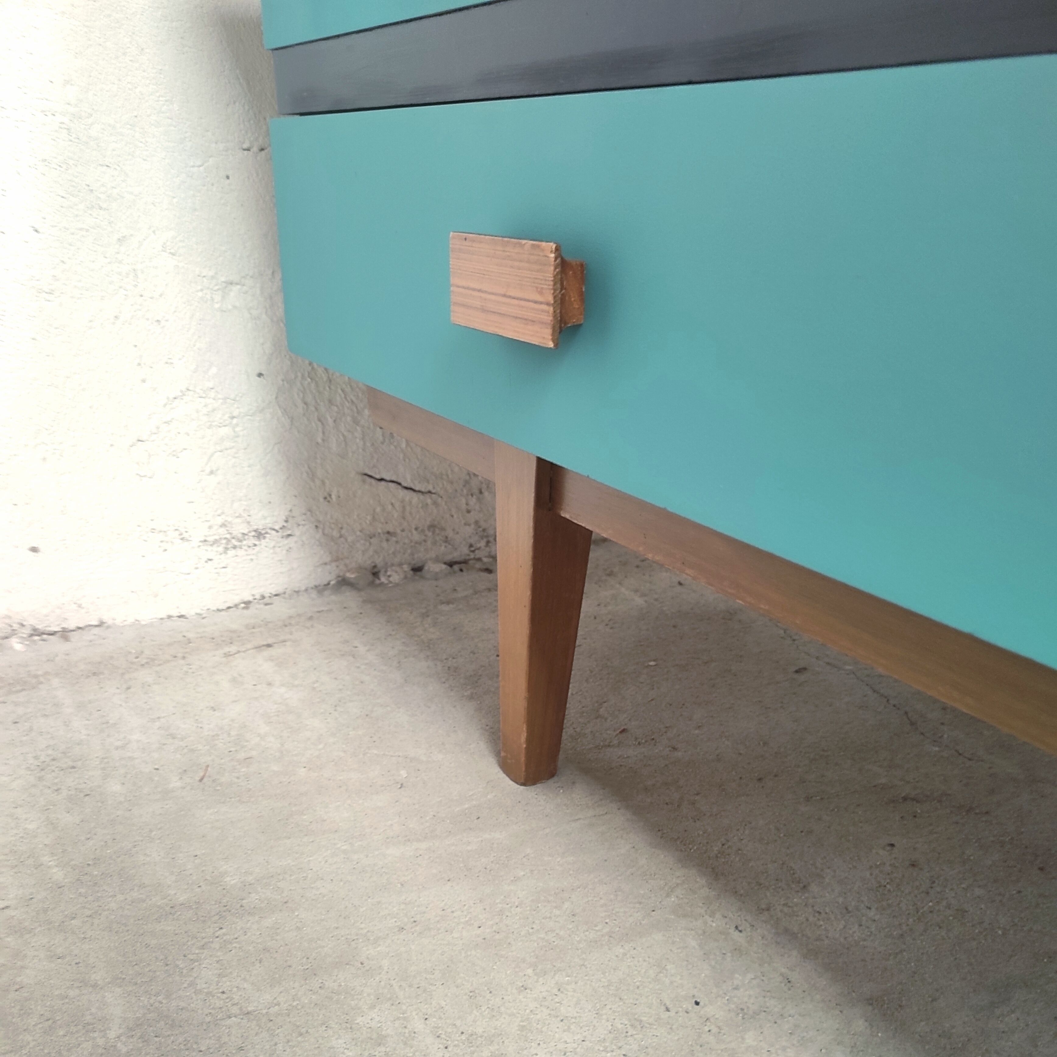 Low sideboard 220cm, 1960