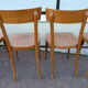 Lot de 6 chaises de bistrot bar en bois