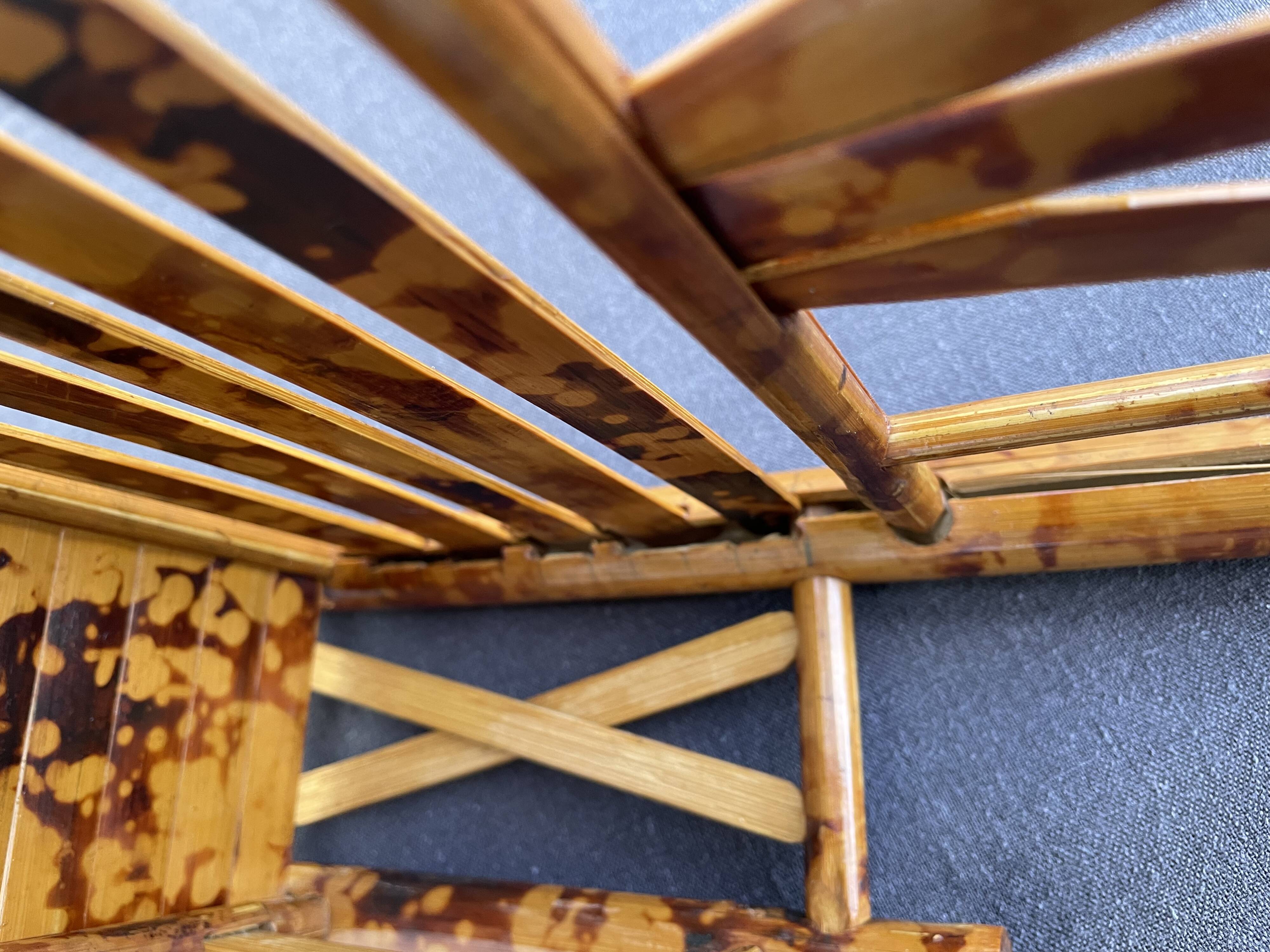 Vintage bamboo tiger wall shelf from the 70s.