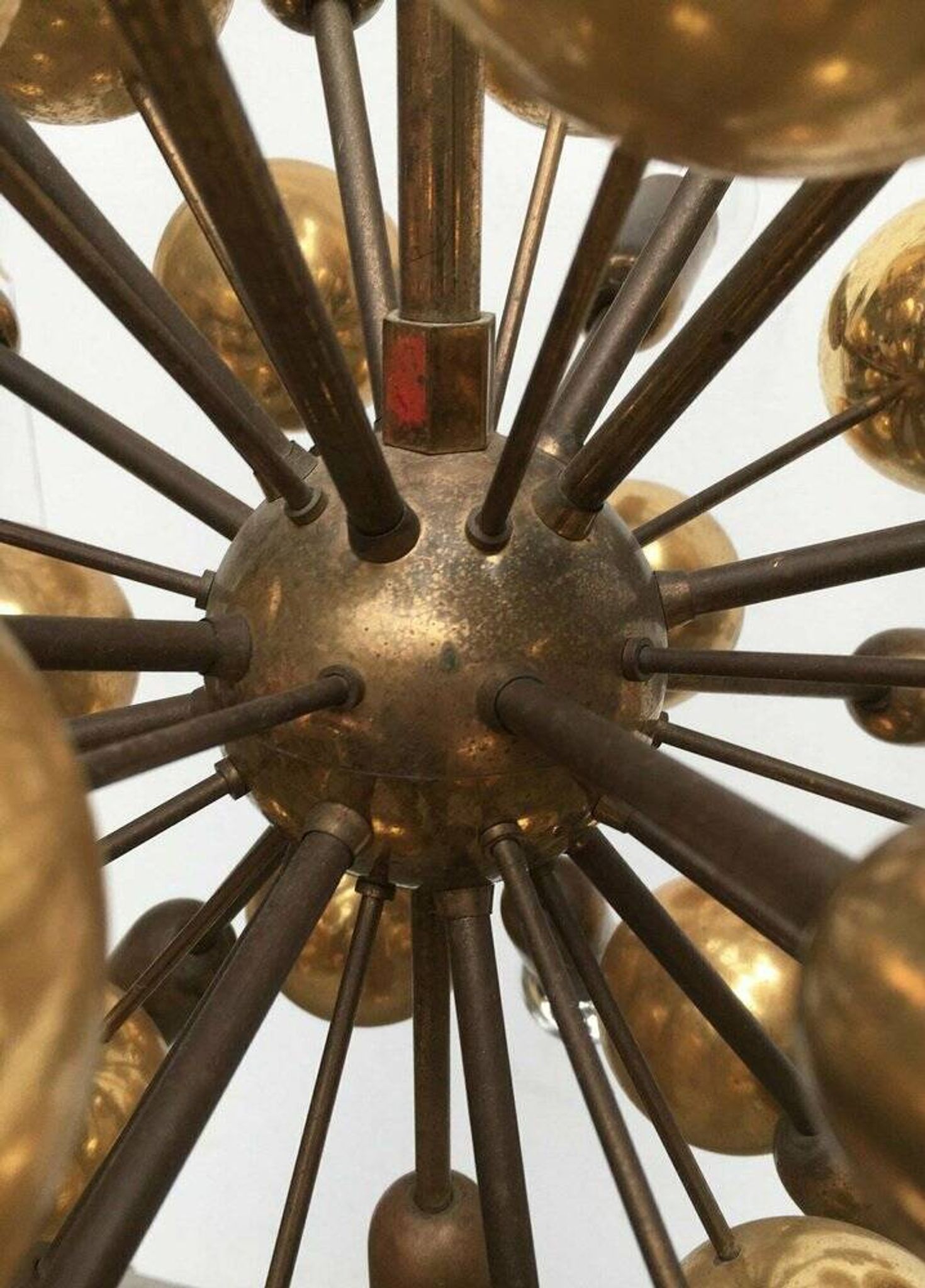 Atomic Brass Ceiling Suspension by Dorothee Becker for Cosack, 1970s.