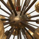 Atomic Brass Ceiling Suspension by Dorothee Becker for Cosack, 1970s.