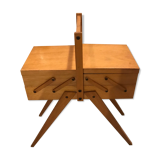 Vintage sewing box 1960 feet compass