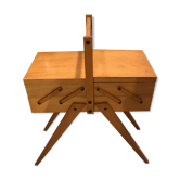 Vintage sewing box 1960 feet compass
