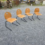 4 vintage school chairs from the 70s