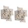 Pair of crystal wall lights by Kinkeldey, Germany, 1970s.