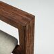 Fauteuil lounge en wengé de milieu de siècle