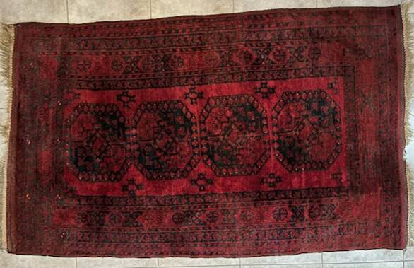 Afghan rug 205x130 cm handmade
