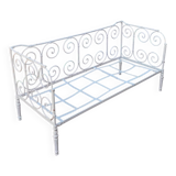 Wrought iron garden sofa bed