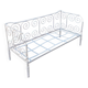 Wrought iron garden sofa bed