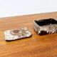 West German pottery box, fat lava WGP from the mid-century with lid, 1960s.