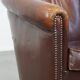 Vintage club armchair made of sheep leather