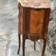 Small Louis XV style marquetry chiffonniere table