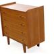 Commode vintage années 60 bois clair