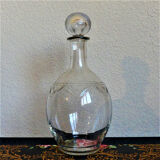 Vintage chiseled crystal liquor service 40s