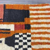 Unique orange Moroccan rug, 150/250cm