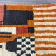 Unique orange Moroccan rug, 150/250cm