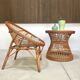 Easy Chair Hand-Woven in Wicker Rattan, Italy 1950s