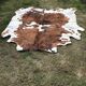 Vintage two-tone cowhide carpet