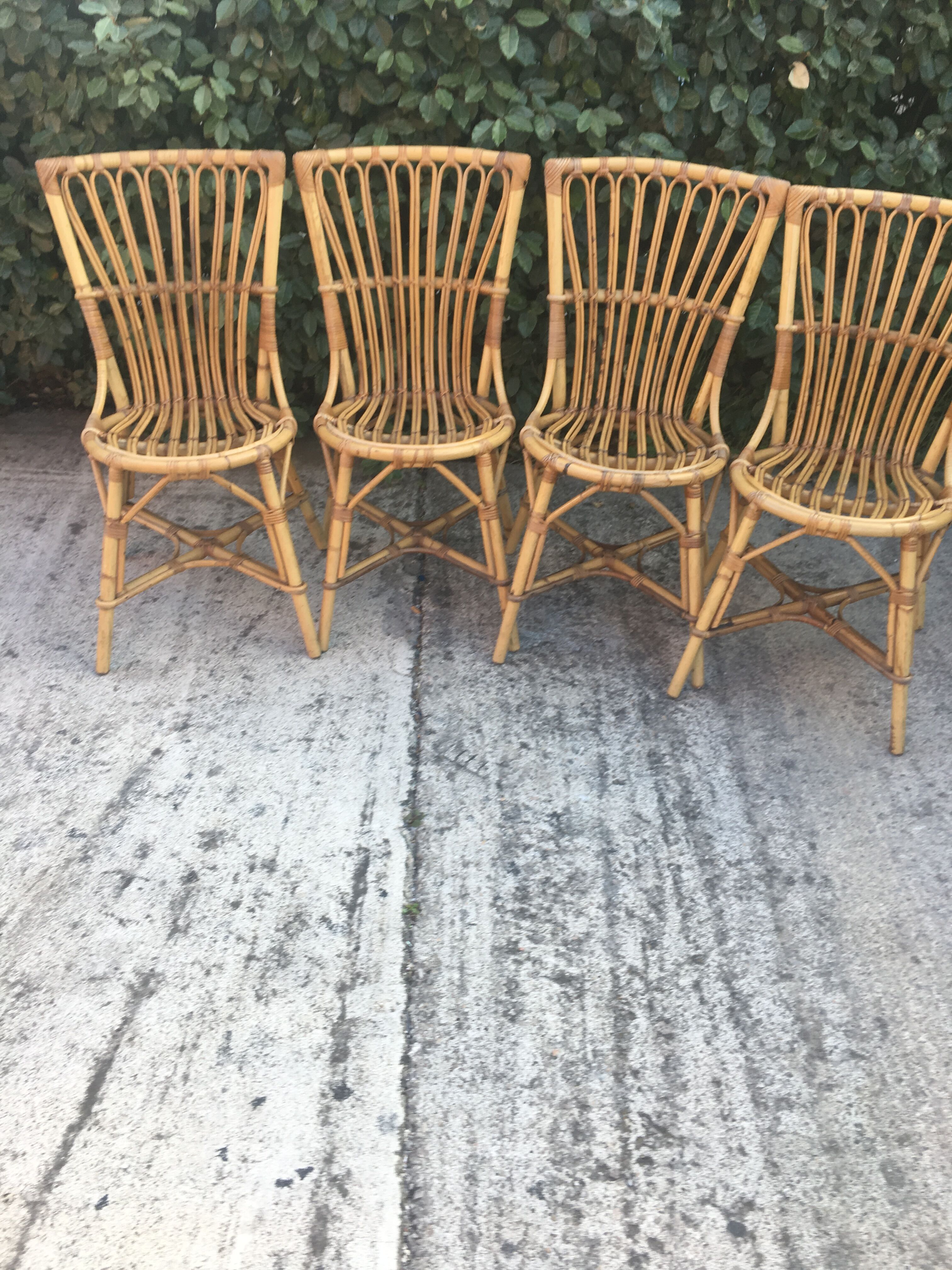 Vintage rattan chairs