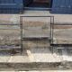 Vintage string wall shelf from the 60s in metal