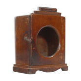Little old wall showcase box has clock patina of origin india