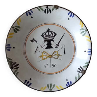 old plate French revolution 1790 revolutionary