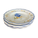 5 earthenware plates
