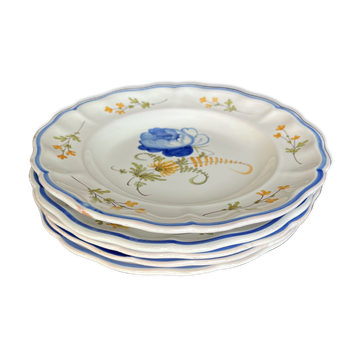 5 earthenware plates
