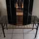Vintage coffee table 1970 smoked glass