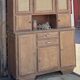 Large buffet with 2 bodies / oak and cane sideboard