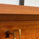 Unité murale modulaire scandinave en teck par Poul Cadovius pour Royal System, Danemark Années 1960