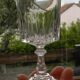 Set of 6 crystal water glasses from arques. louvre model.
