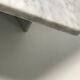White marble hexagon coffee table, Germany, 1980s