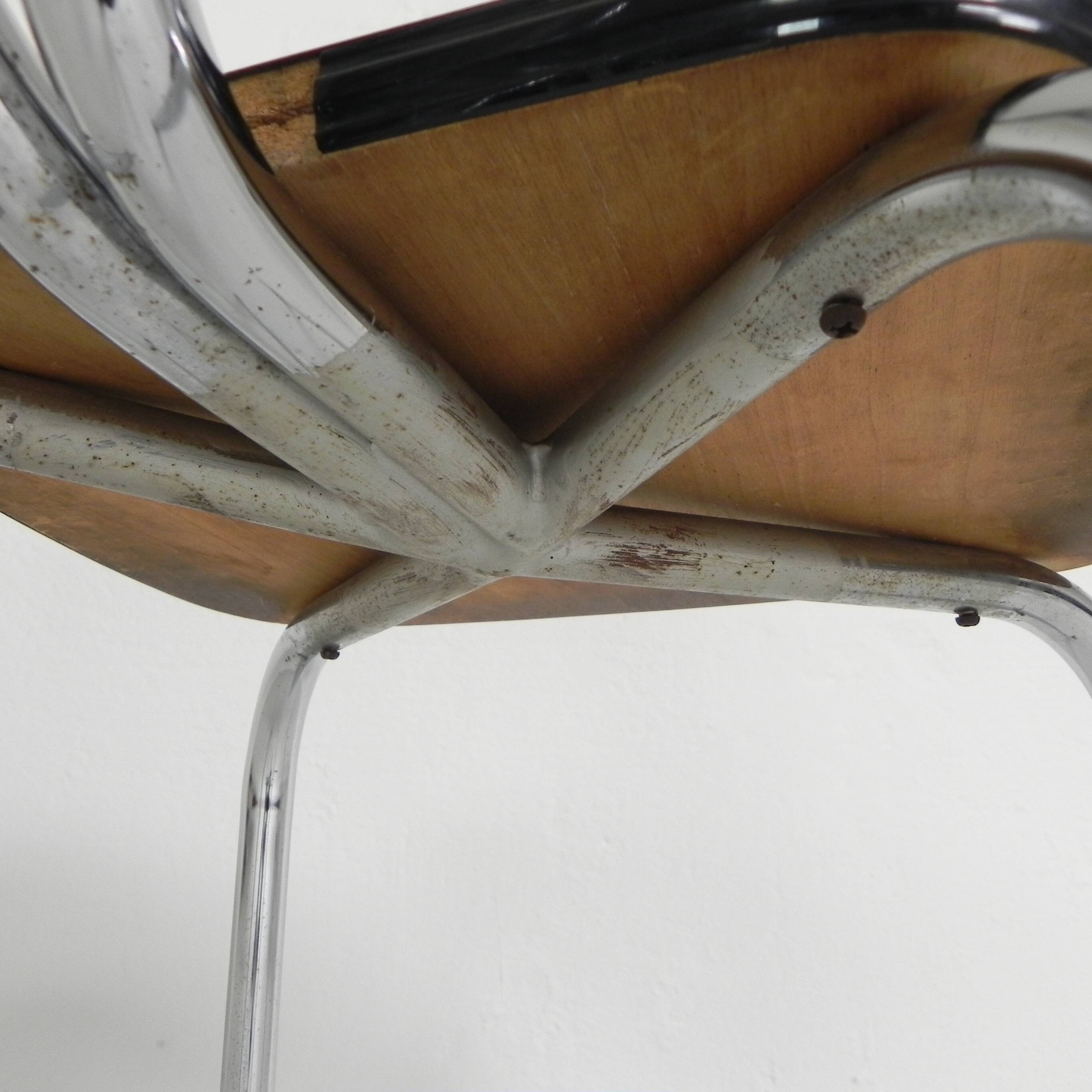 Set of 4 Formica dining chairs, 1960s