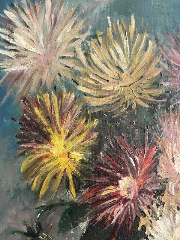 Peinture sur toile bouquet, huile sur toile