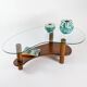 Table basse de forme libre, design français, 1960