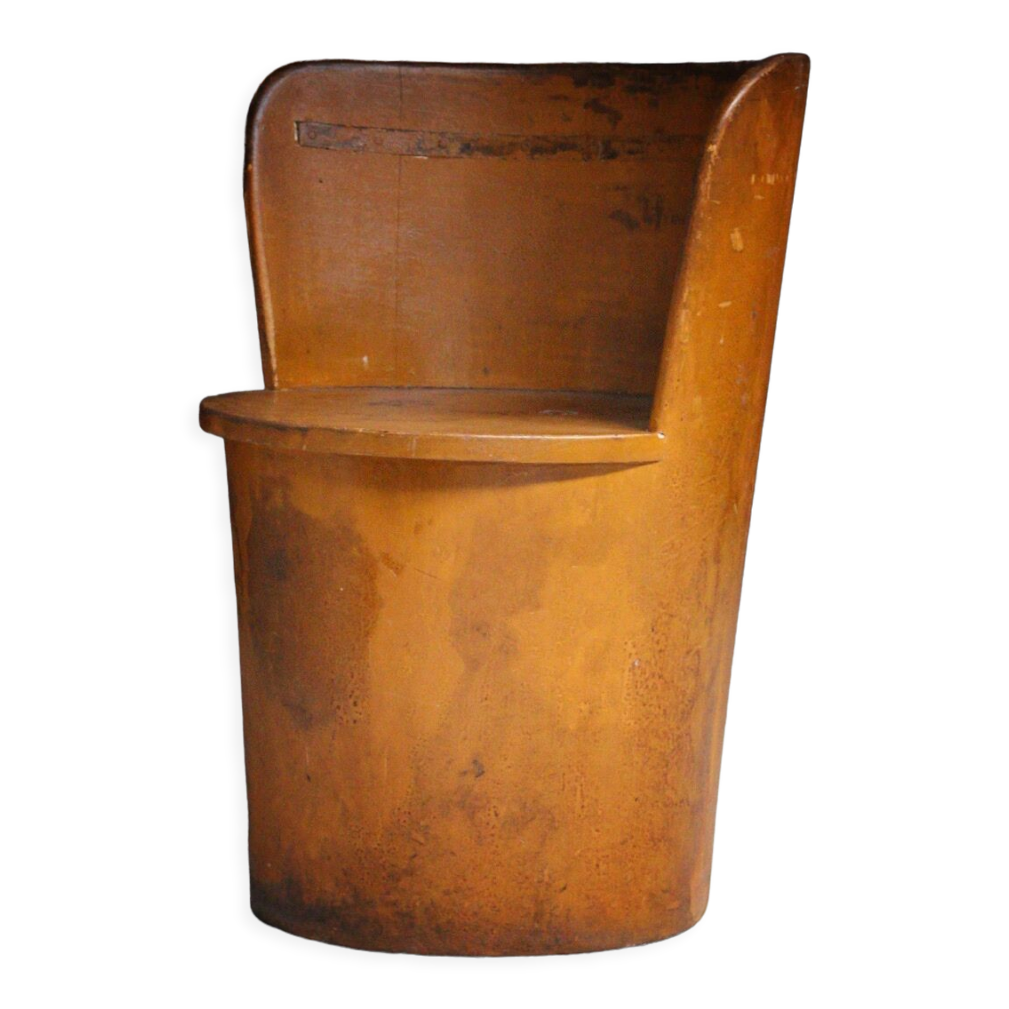 Trunk armchair Kubbstol Suede 1900